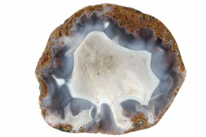 Polished Banded Agate Nodule - Morocco #187232